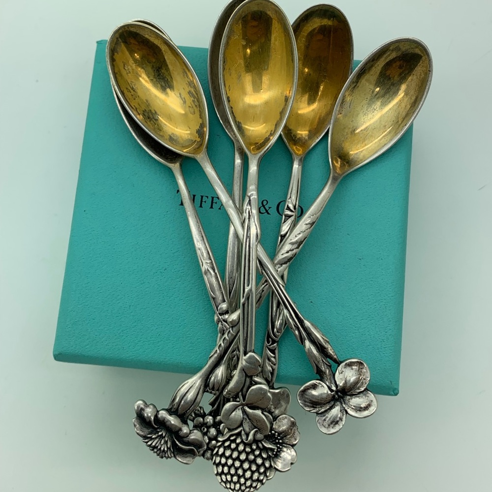 Antique Tiffany & Co. 925 Small Spoons T&Co. STG
